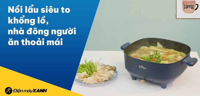 Đánh giá chi tiết nồi lẩu điện Bear DHG-C60F2 6 lít