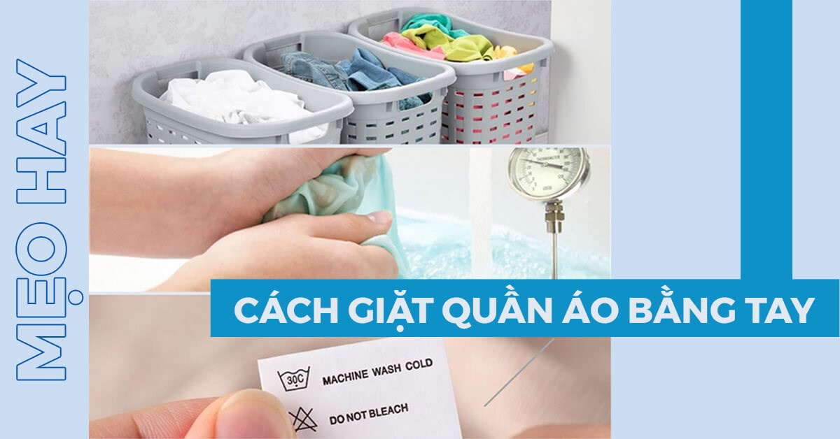 cách giặt đồ bằng tay