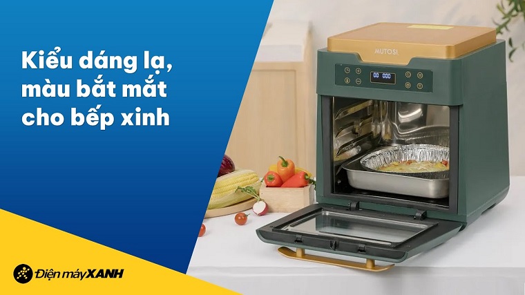 Đánh giá chi tiết Lò chiên không dầu Mutosi MF-99D 12 lít