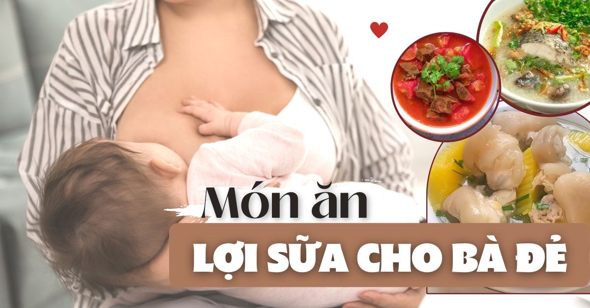 10+ món ăn lợi sữa cho bà đẻ hấp dẫn, lạ miệng