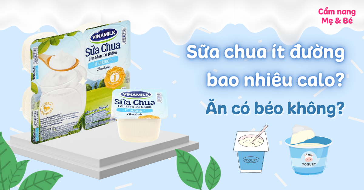 sữa chua ít đường bao nhiêu calo