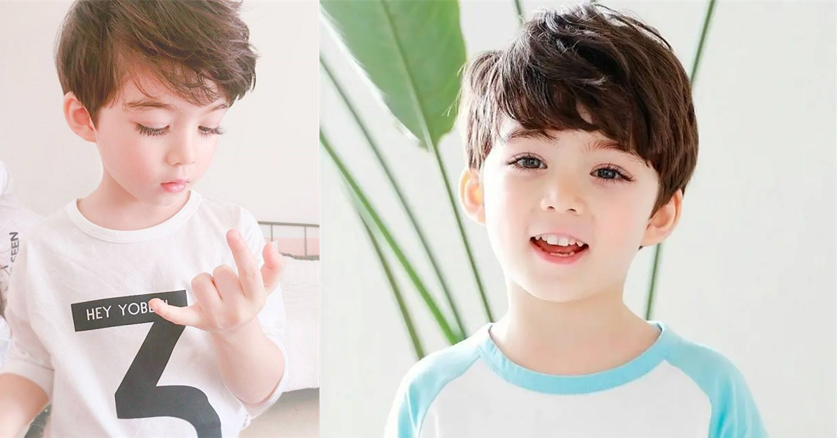 What are some beautiful curly hair styles for little boys?