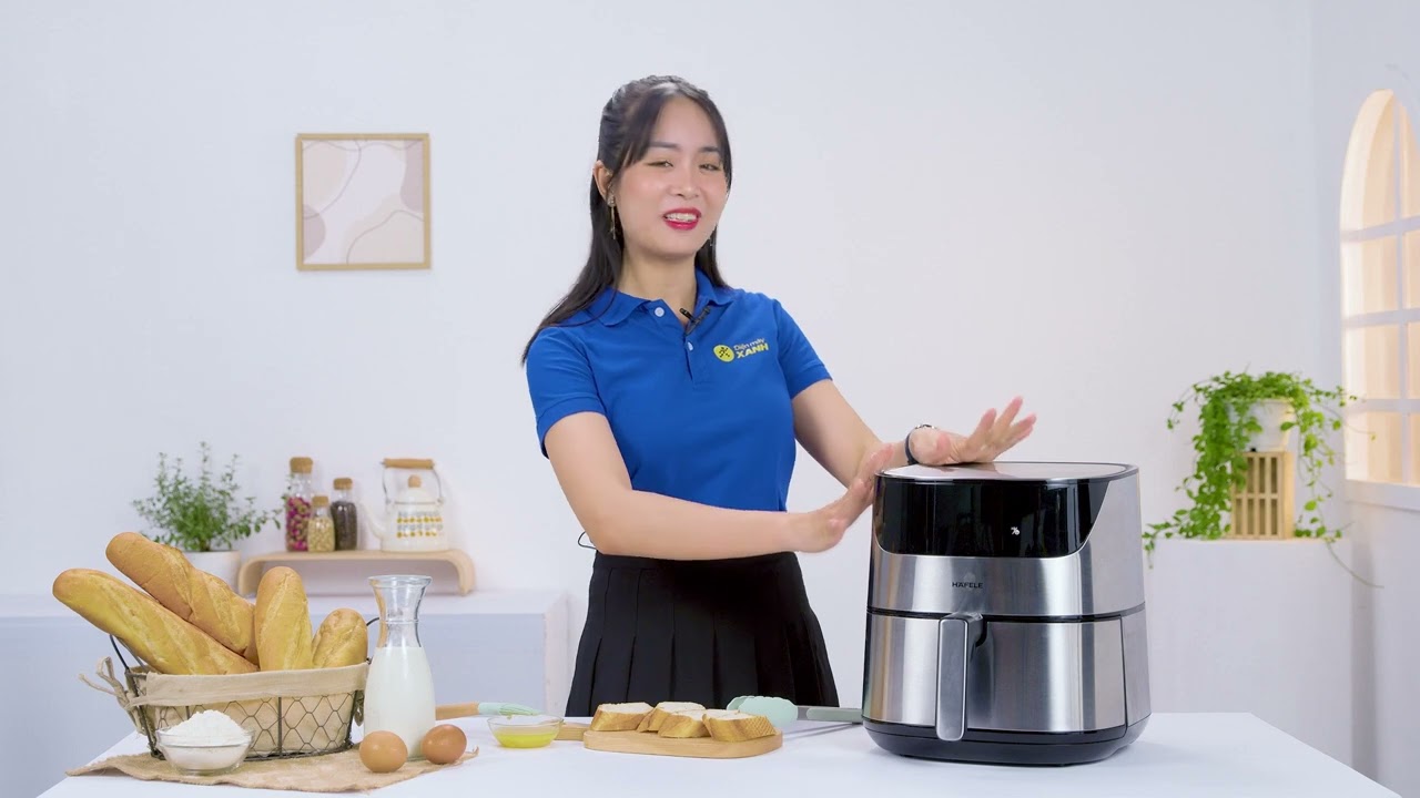 Đánh giá chi tiết chi tiết nồi chiên không dầu Hafele AF-T5A 5 Lít