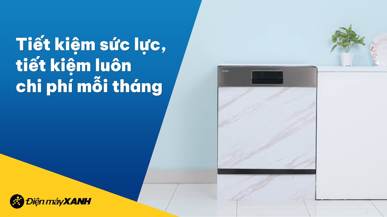 Đánh giá chi tiết Máy rửa chén bán âm Hafele HDW-SI60AB