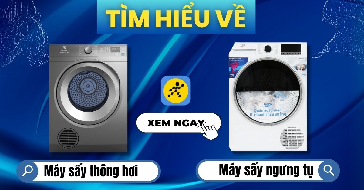 Máy sấy thông hơi và máy sấy ngưng tụ là gì? So sánh 2 loại máy sấy