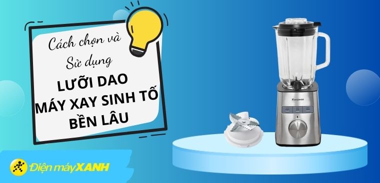 Hướng dẫn cách chọn và sử dụng lưỡi dao máy xay sinh tố bền lâu