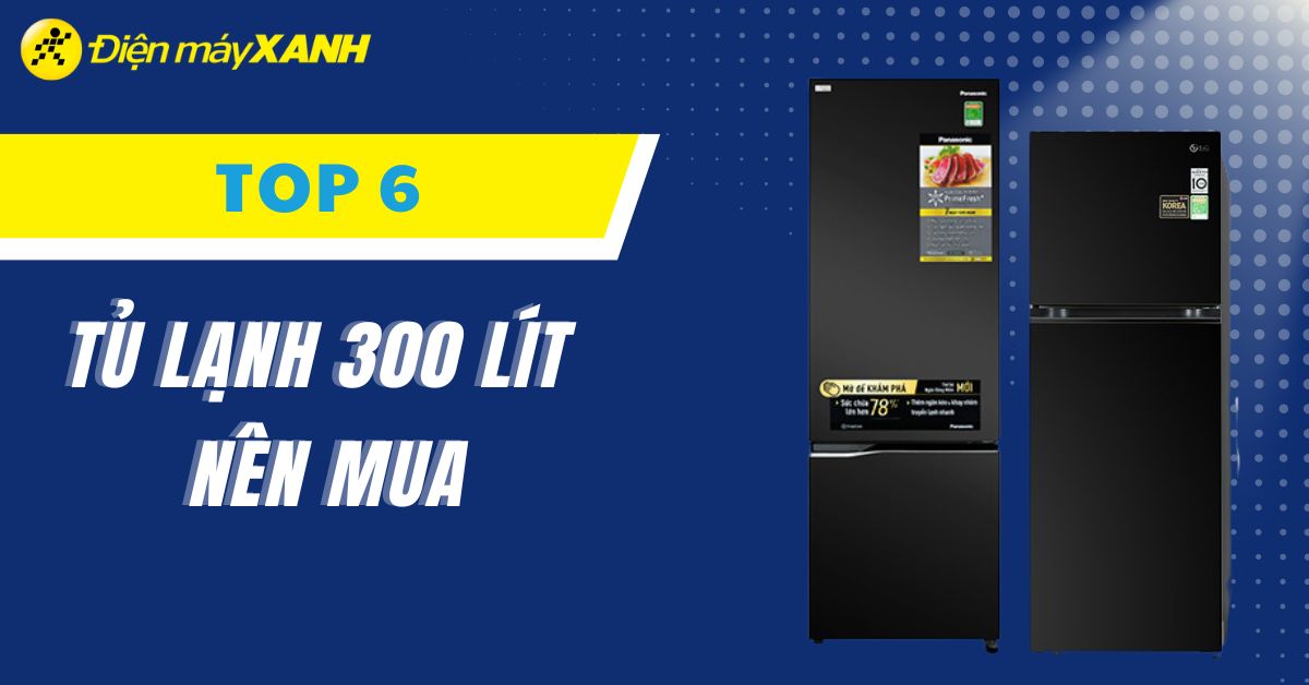Top 6 tủ lạnh 300 lít đáng mua, chất lượng tại Điện máy XANH