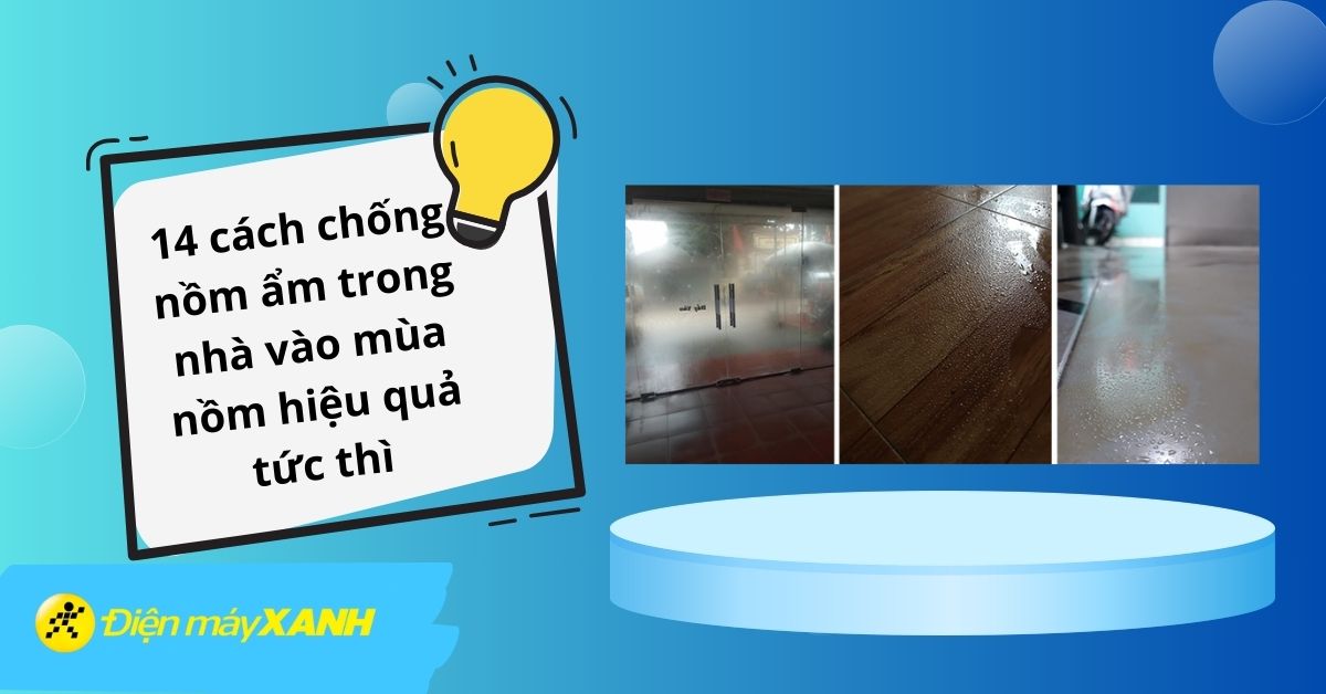14 cách chống nồm ẩm trong nhà vào mùa nồm hiệu quả tức thì
