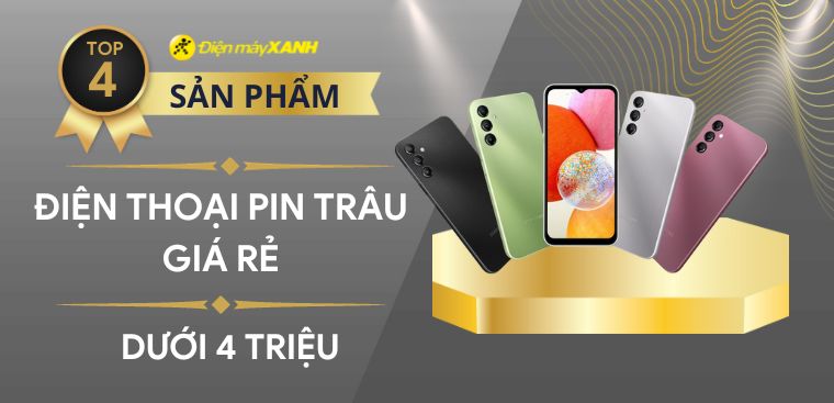 Top 4 điện thoại pin trâu giá rẻ dưới 4 triệu tốt nhất 2024 tại Kinh Nghiệm Hay