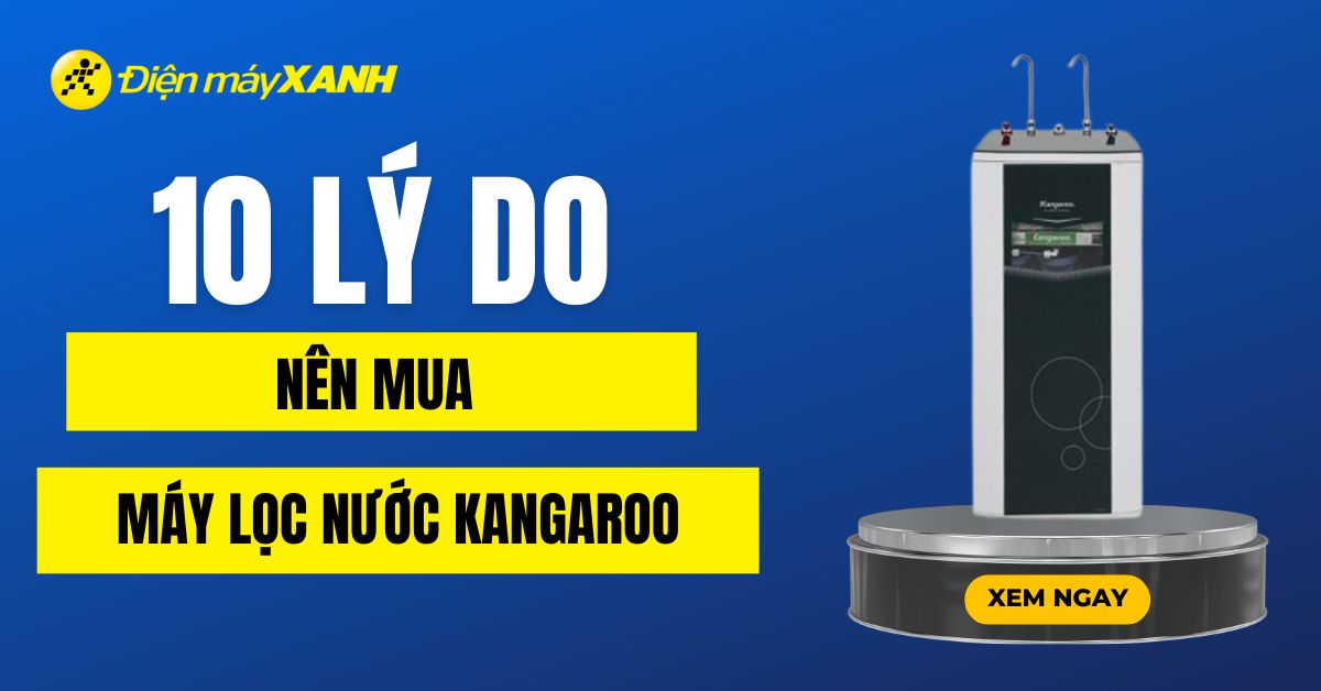 10 lý do nên mua máy lọc nước Kangaroo cho gia đình