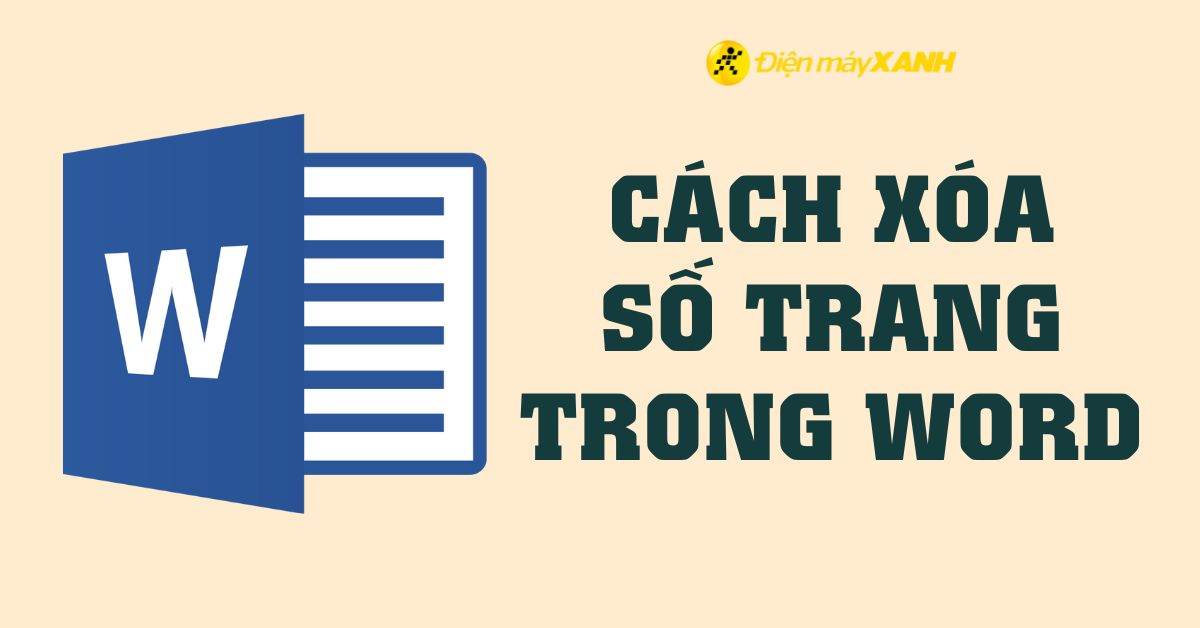6 cách xóa, cách bỏ số trang trong Word nhanh chóng nhất hiện nay