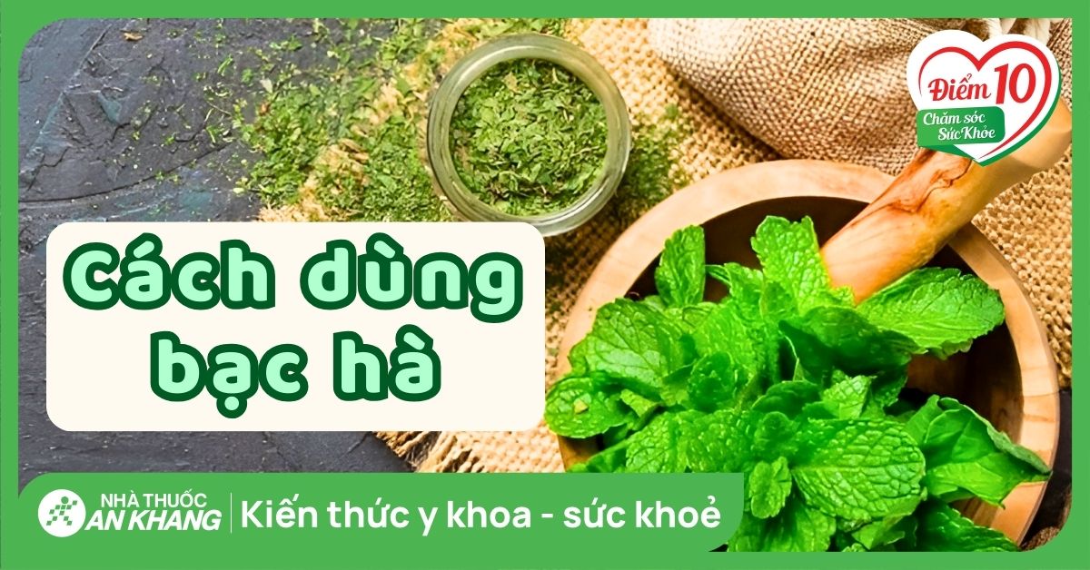 Hướng dẫn cách sử dụng bạc hà đúng cách an toàn và hiệu quả