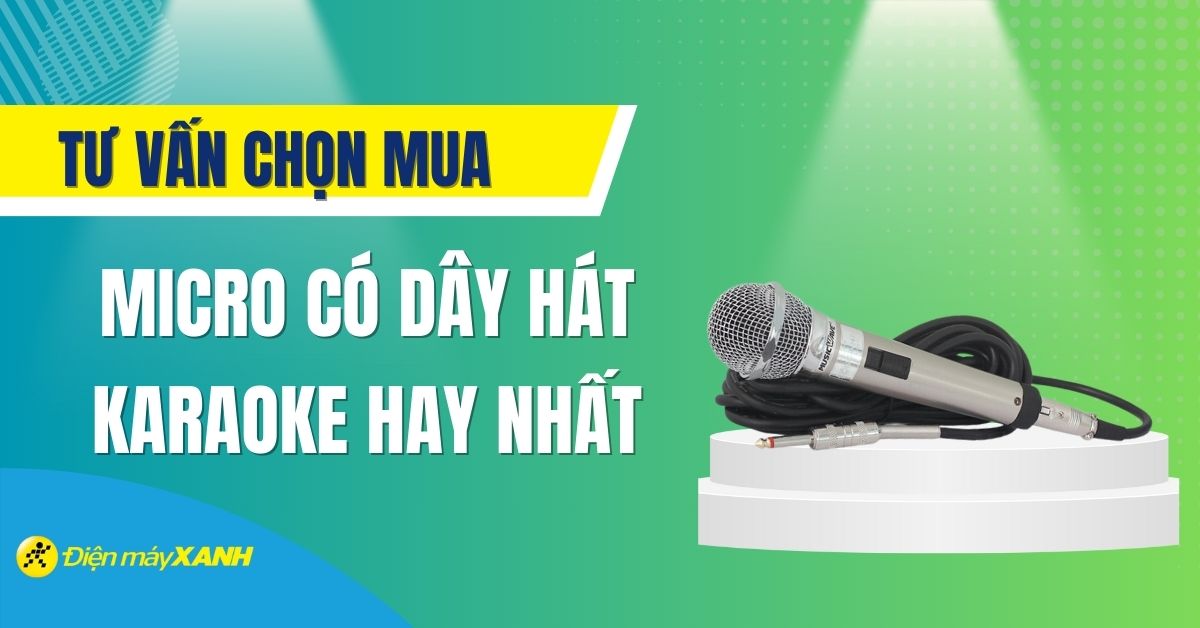 Cách chọn mua micro có dây phù hợp và hát karaoke hay nhất tết 2025