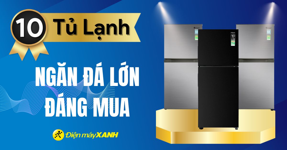Top 10 tủ lạnh có ngăn đông lớn nhất đang kinh doanh tại Điện máy XANH