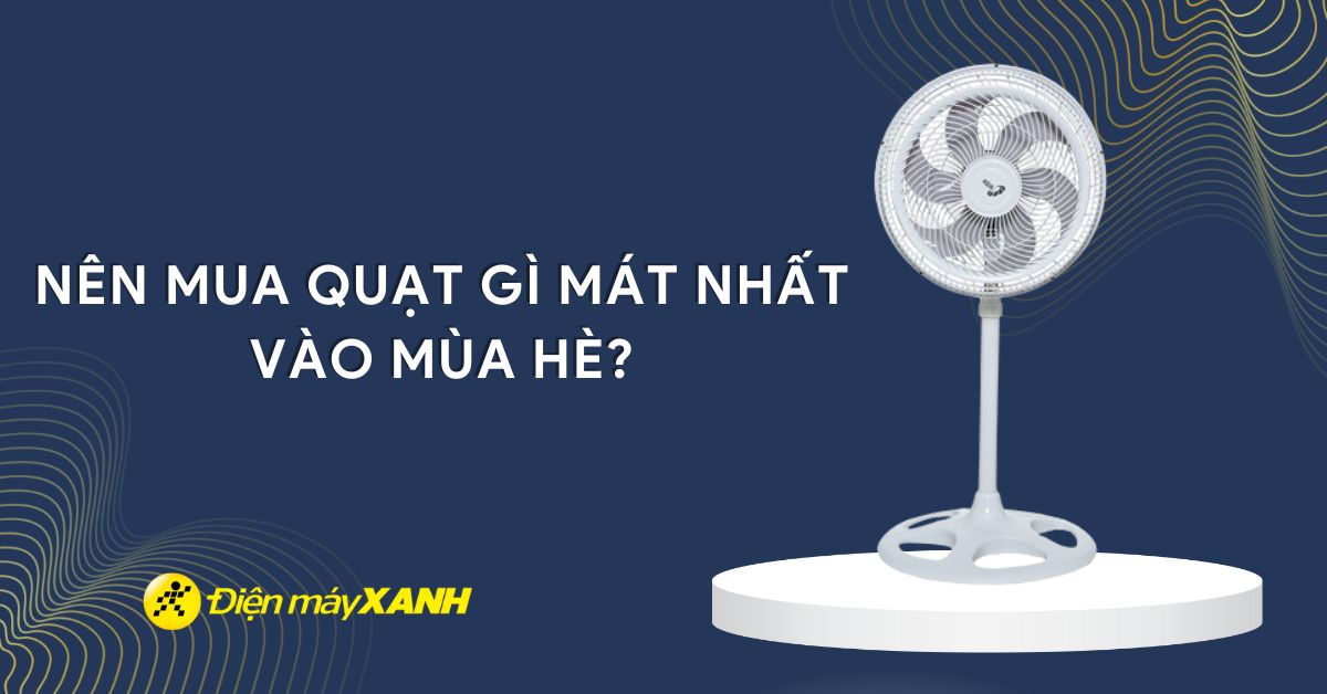 Nên mua quạt gì mát nhất vào mùa hè? 12 loại quạt cần thiết cho mọi gia đình