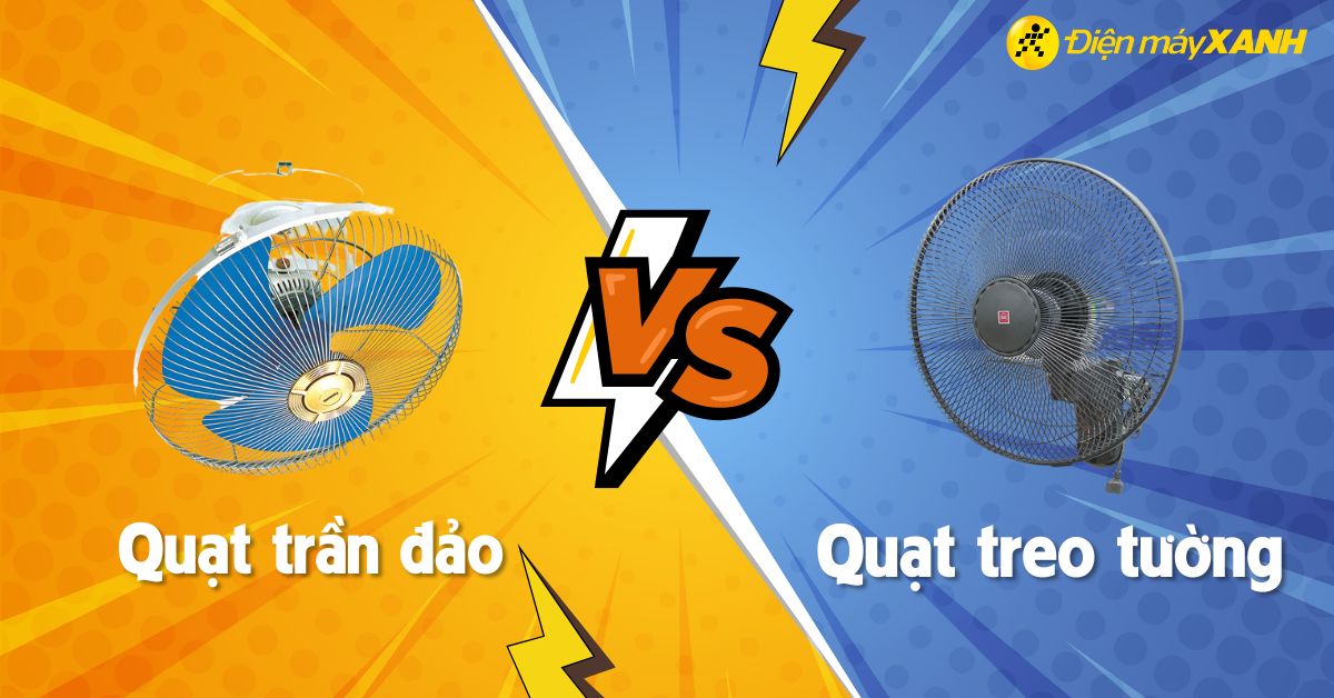 Nên mua quạt đảo trần hay quạt treo tường: Loại nào tốt hơn?