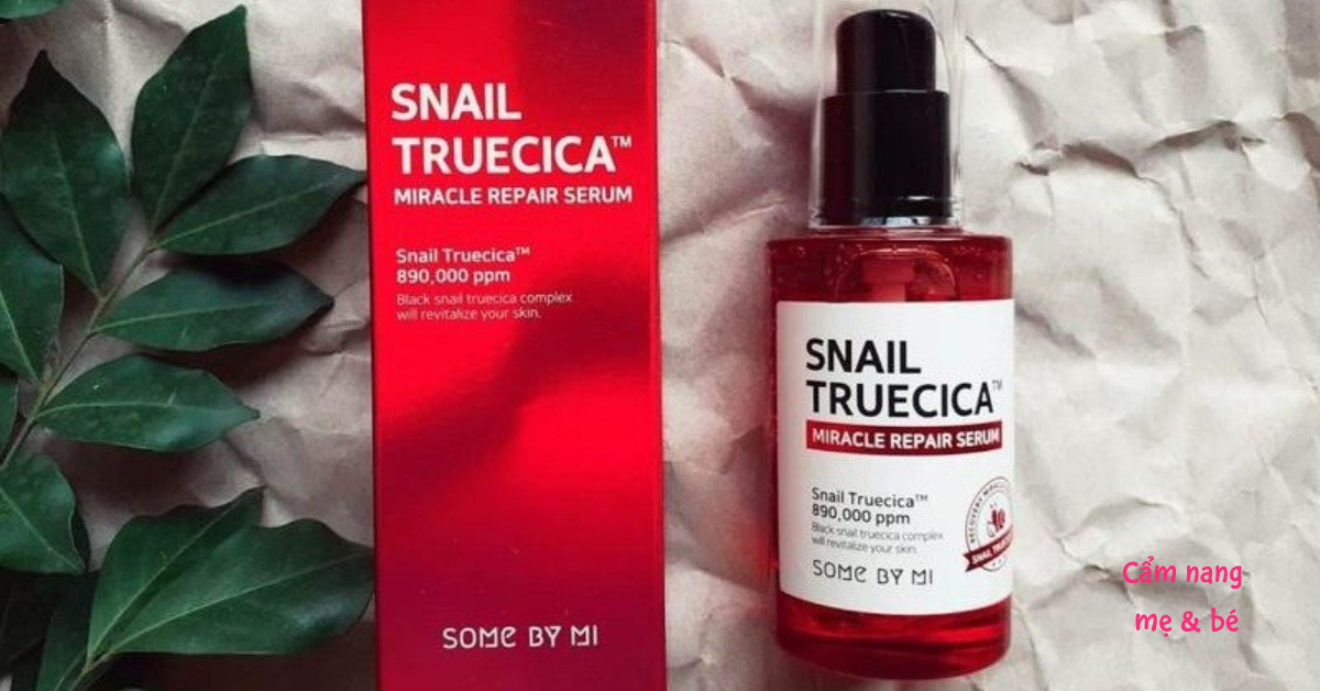 Review serum ốc sên Some By Mi Snail Truecica Miracle Repair