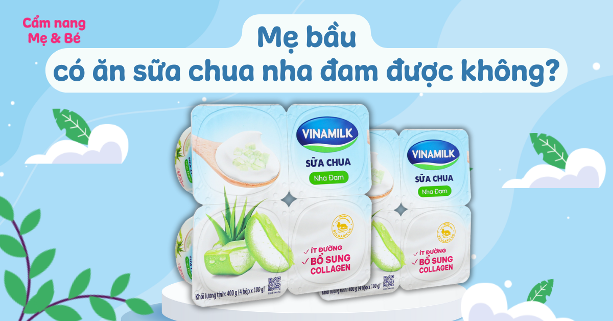 Thông tin về việc bà bầu ăn sữa chua nha đam