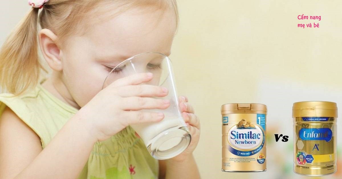 So sánh sữa Similac và Enfamil loại nào phù hợp cho bé?