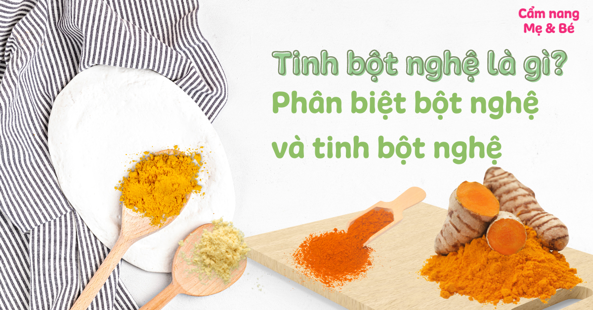 Tinh bột nghệ là gì? Phân biệt bột nghệ và tinh bột nghệ như thế nào?