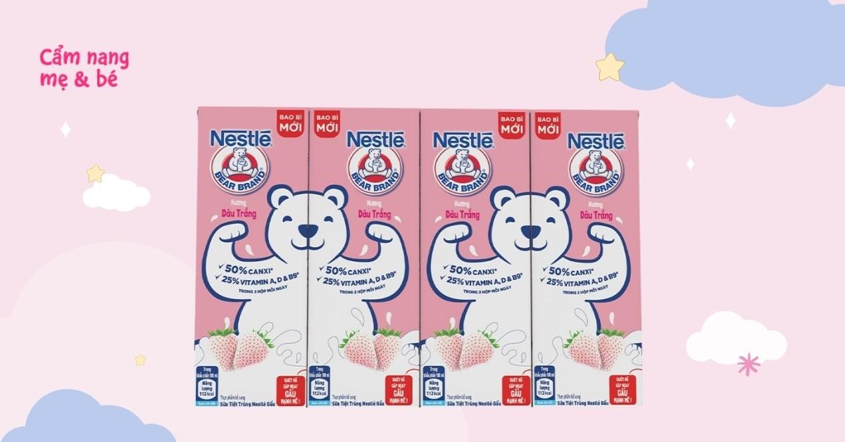 Sữa Nestlé gấu dạng nước có tốt không? Dành cho trẻ mấy tuổi?