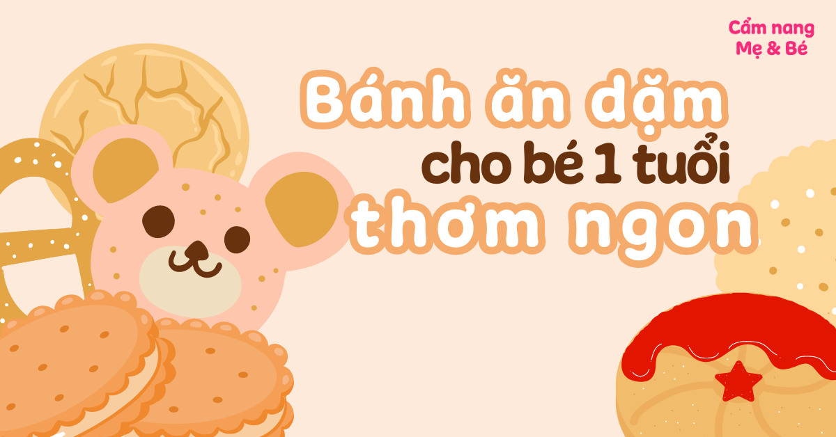 Top 20 bánh ăn dặm cho bé 1 tuổi thơm, ngon mà ba mẹ nên tham khảo