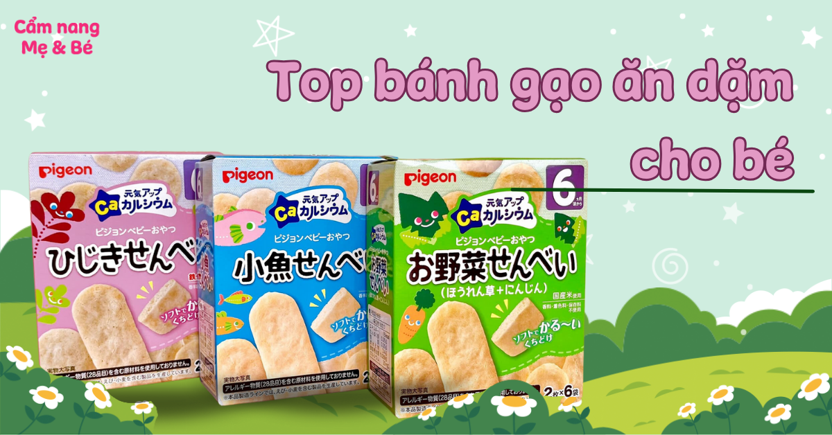 Top 10 bánh gạo ăn dặm cho bé được ưa chuộng nhất hiện nay