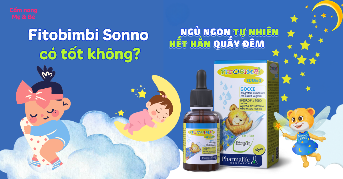 Siro Fitobimbi Sonno có tốt không? Siro cho bé ngủ ngon an toàn