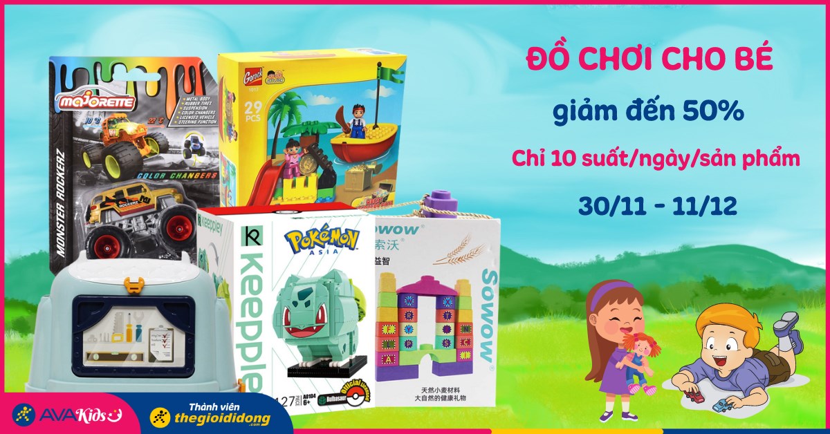 Ưu đãi độc quyền cho thành viên - Giảm thêm 5% các thương hiệu đồ chơi