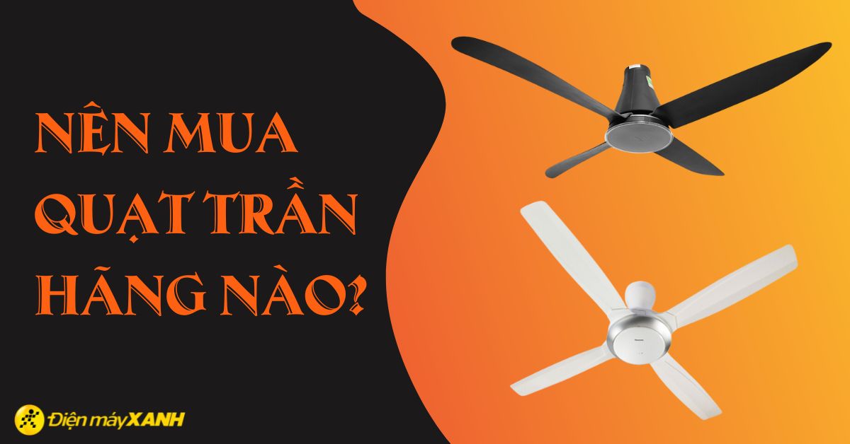 Nên mua quạt trần hãng nào? 6 hãng quạt trần phổ biến hiện nay