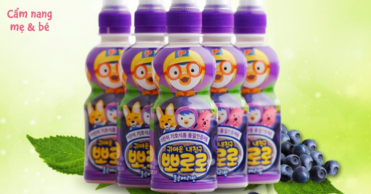 Nước uống Pororo có chứa bao nhiêu vitamin và khoáng chất tự nhiên?