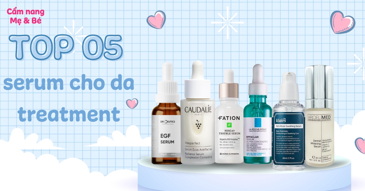 Top 10 serum phục hồi tốt cho da treatment được ưa chuộng nhất