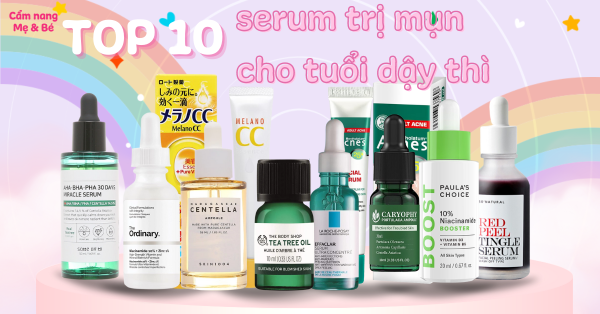 Có serum nào hiệu quả trong việc điều trị mụn và kiểm soát dầu cho da trong tuổi dậy thì không?