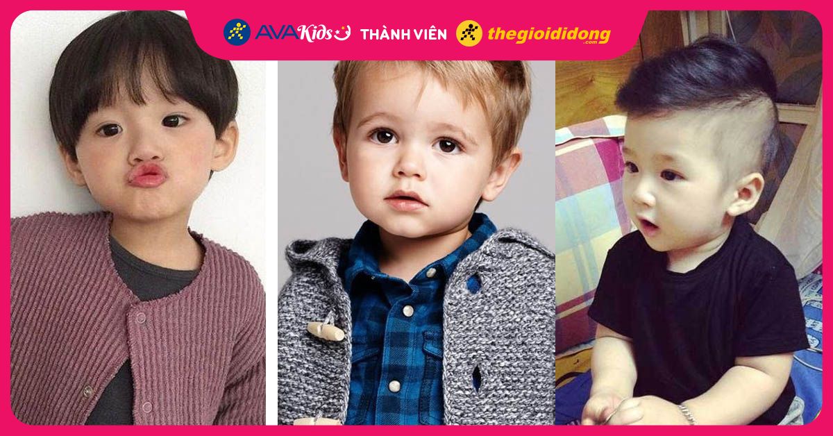 Tổng hợp 10+ kiểu tóc đẹp cho bé trai 1 - 2 tuổi cực đáng yêu