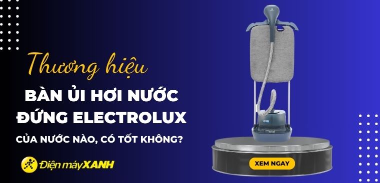 Bàn ủi hơi nước đứng Electrolux của nước nào? Có tốt không? Có nên mua không?