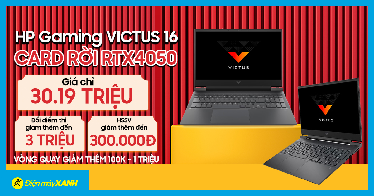 Hp Gaming Victus 16 Trang Bị Card Rời Rtx4050 Cực Mạnh, Giá Rẻ Quá Chỉ 30.19 Triệu