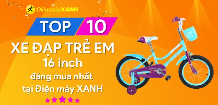 Top 10 xe đạp trẻ em 16 inch tốt, đáng mua nhất tại Kinh Nghiệm Hay