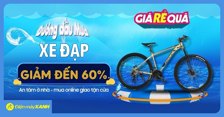 Xe đạp giảm MẠNH tới 60% trong tháng 9 này. Giá Rẻ Quá, tự tin dạo phố đương đầu mưa!