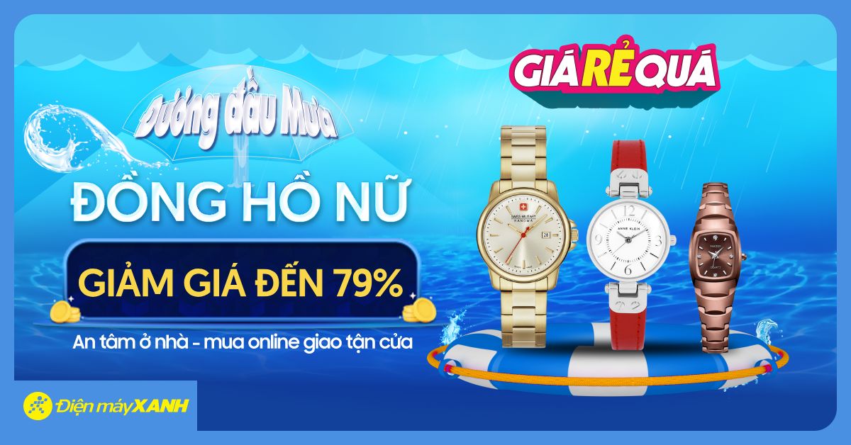 Săn ngay đồng hồ thời trang nữ ưu đãi SẬP SÀN tới 79%. Giá Rẻ Quá, mua ngay kẻo hết!