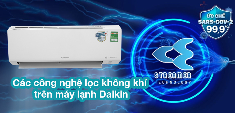 Các công nghệ lọc không khí trên máy lạnh Daikin