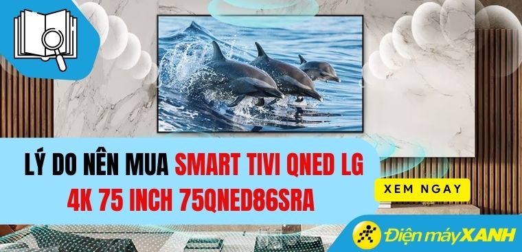 6 lý do nên mua Smart Tivi QNED LG 4K 75 inch 75QNED86SRA mới độc quyền tại Kinh Nghiệm Hay