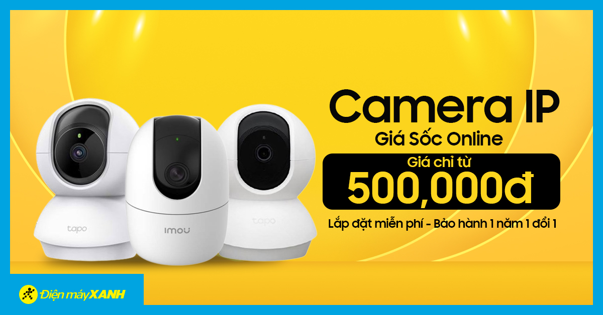 Camera IP Giá Sốc Online chỉ từ 500,000đ - Lắp đặt miễn phí - Bảo hành 1 năm 1 đổi 1