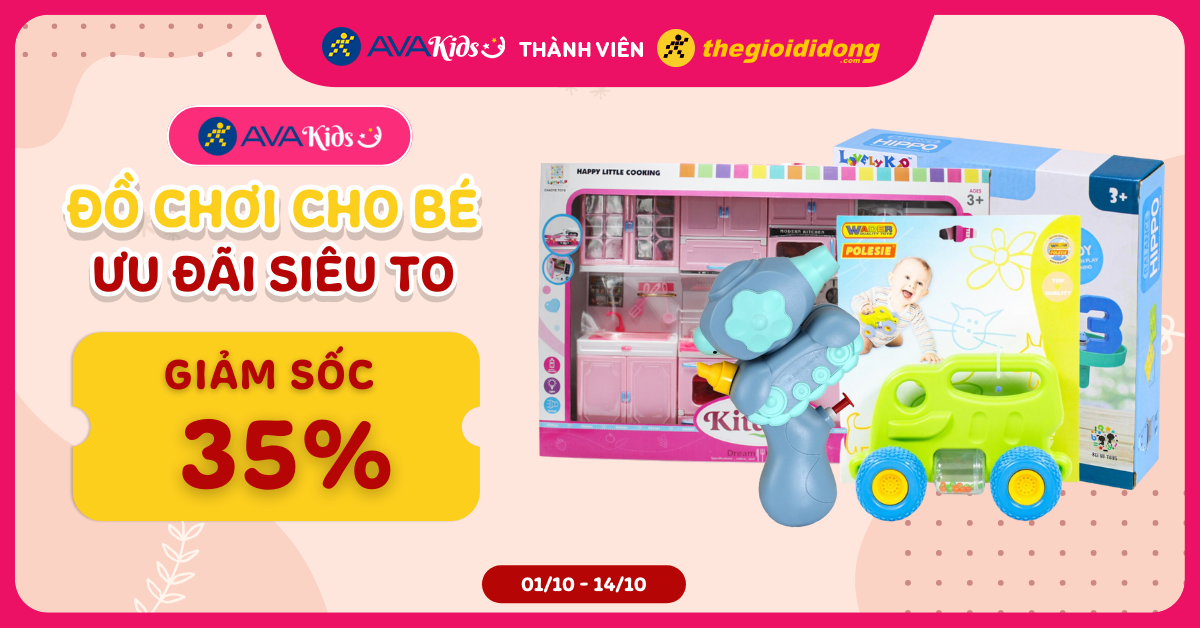 Ưu đãi độc quyền cho thành viên - Giảm thêm 5% các thương hiệu đồ chơi