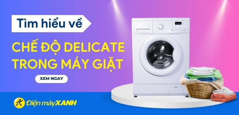 Chế độ Delicate trong máy giặt là gì? Cách sử dụng như thế nào?