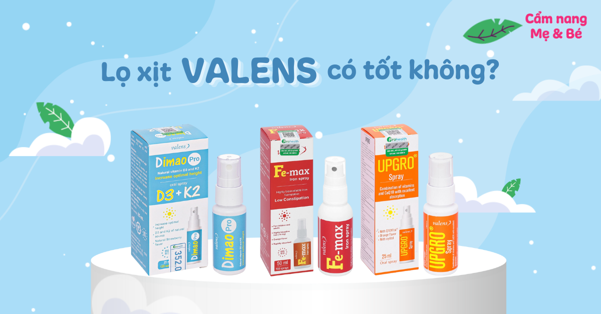 Lọ xịt Valens có tốt không? Có những loại nào?