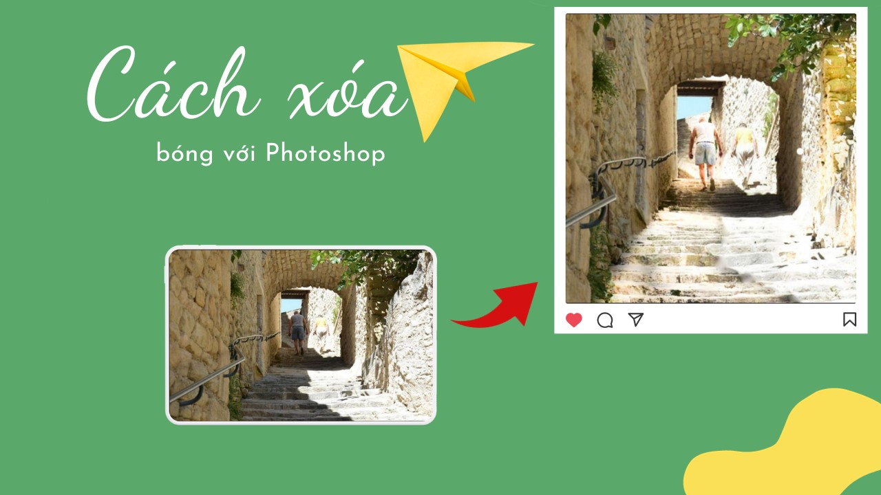 Cách xóa bóng năng bằng Photoshop