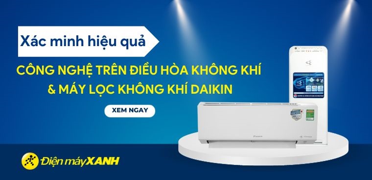 Xác minh hiệu quả công nghệ được trang bị trên sản phẩm Điều hòa không khí và Máy lọc không khí Daikin