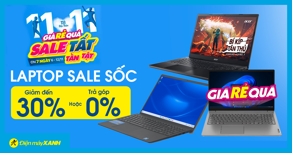 Tết Độc Thân - Laptop Giảm Mạnh Đến 30% Hoặc Trả Góp 0%