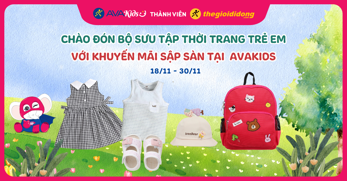 Chào đón bộ sưu tập thời trang trẻ em với khuyến mãi sập sàn tại  AVAKids. Đặt hàng ngay!