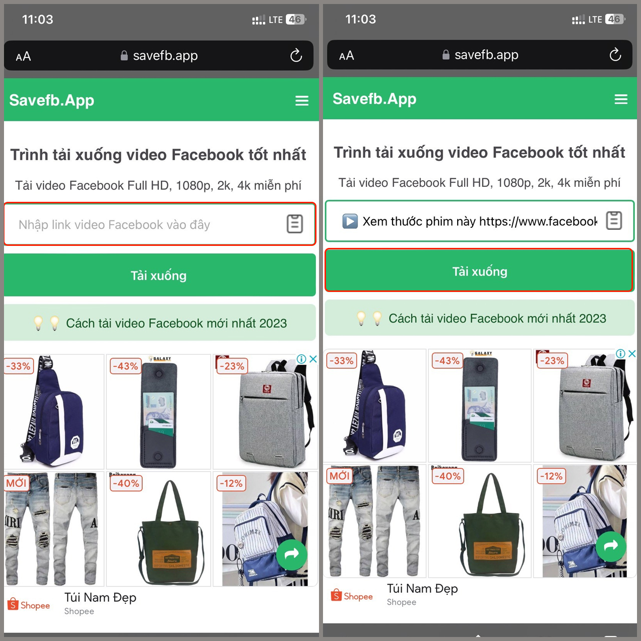 Cách lưu video trên Reels Facebook